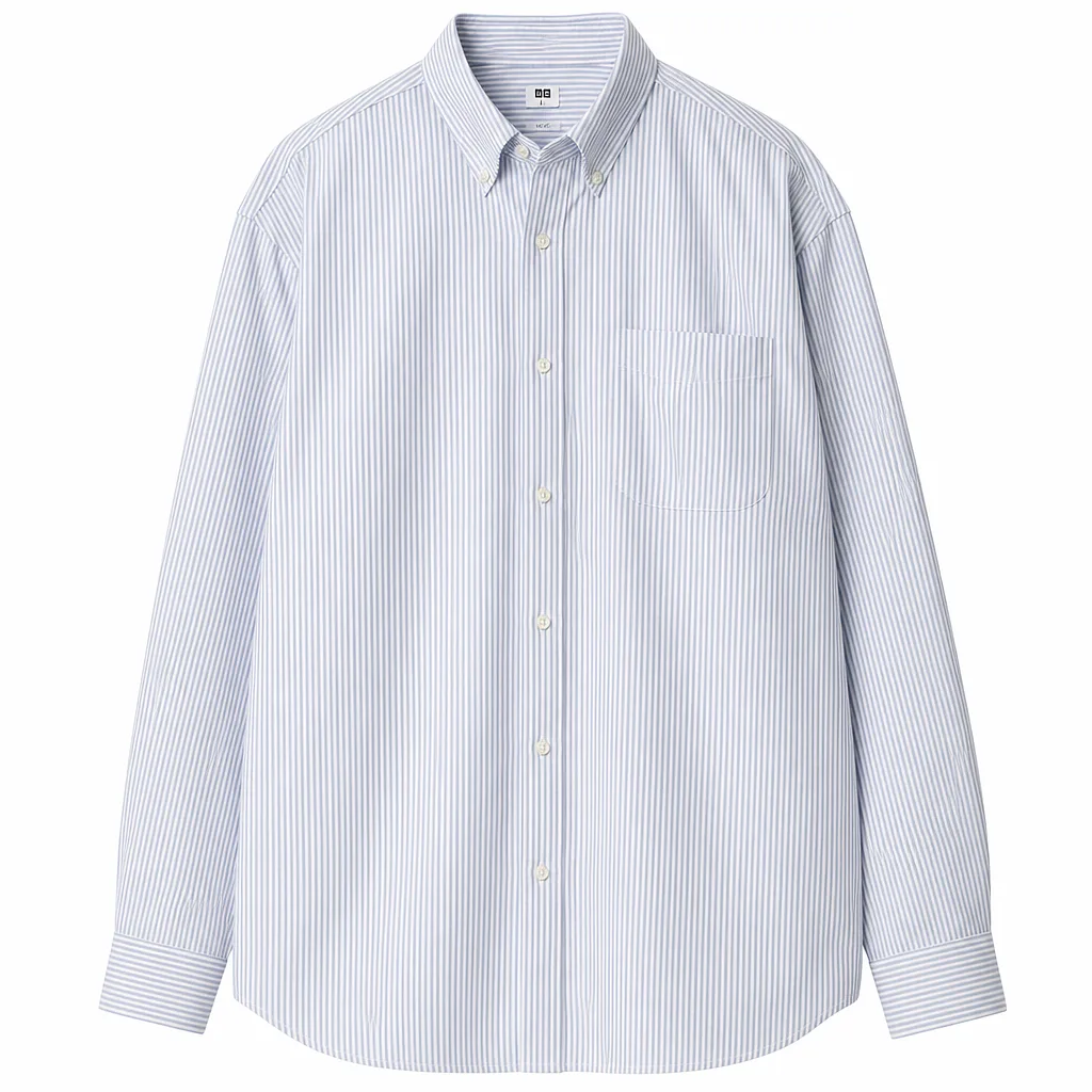 UNIQLO – chemise rayée en coton — photo 1