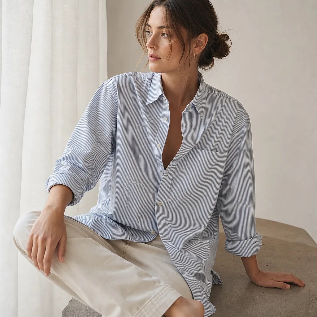 UNIQLO – chemise rayée en coton — photo 2