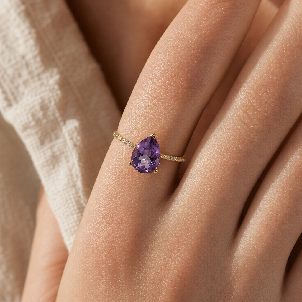 Persée Paris — Bague Birthstone Améthyste — photo 2