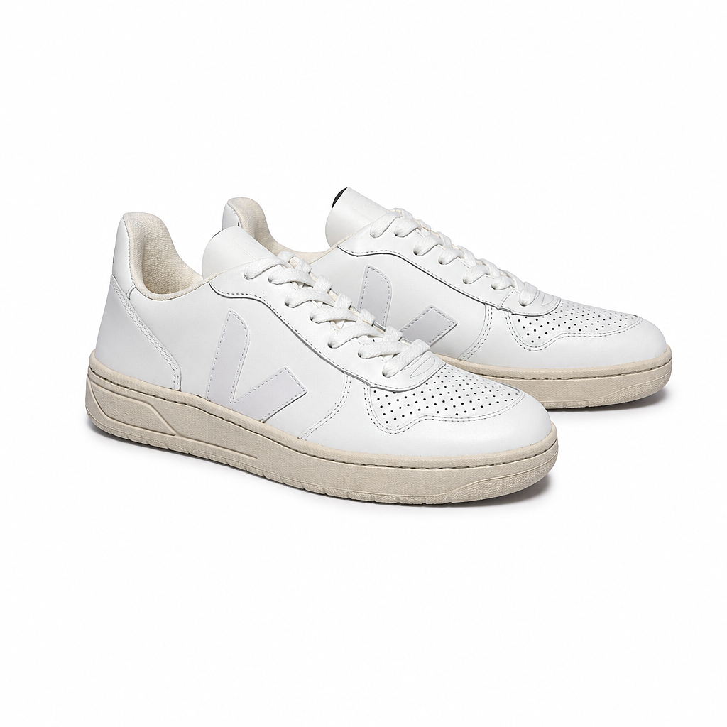 Veja — V-10 Cuir Blanc — photo 2